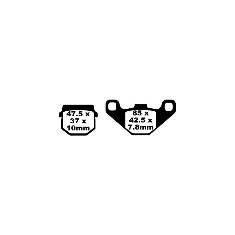 BRAKE PAD CARBON TT DIRT