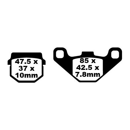 BRAKE PAD CARBON TT DIRT