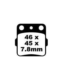 BRAKE PAD CARBON TT DIRT
