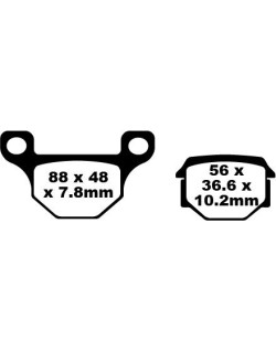 BRAKE PAD FA SER ORGANIC