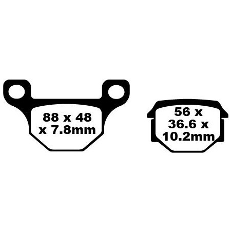 BRAKE PAD FA SER ORGANIC