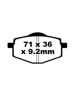 BRAKE PAD FA SER ORGANIC