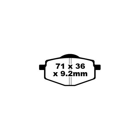 BRAKE PAD CARBON TT DIRT