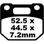 BRAKE PAD FA SER ORGANIC