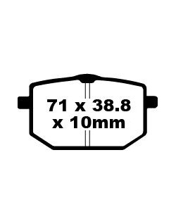 BRAKE PAD FA SER ORGANIC