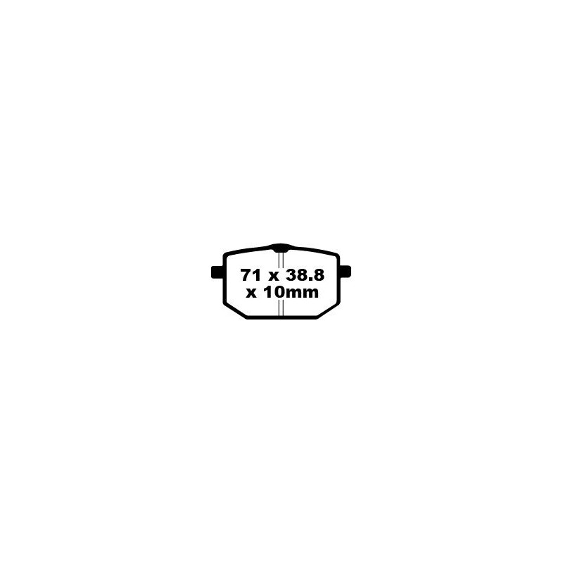 BRAKE PAD FA SER ORGANIC