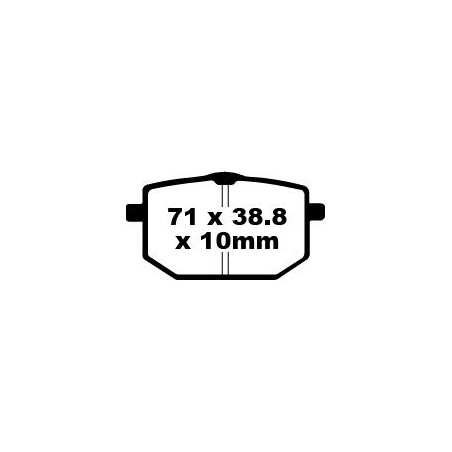 BRAKE PAD FA SER ORGANIC