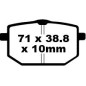 BRAKE PAD FA SER ORGANIC