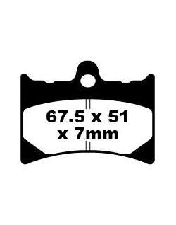 BRAKE PAD FA SER ORGANIC