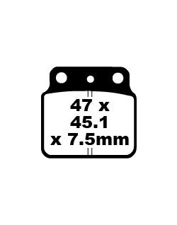 BRAKE PAD CARBON TT DIRT