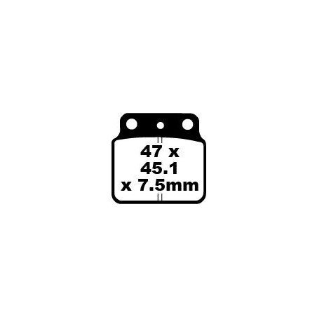 BRAKE PAD CARBON TT DIRT