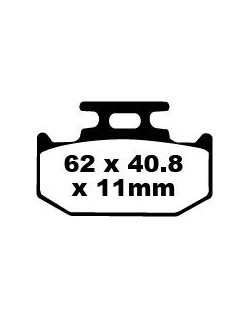 BRAKE PAD CARBON TT DIRT