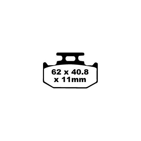 BRAKE PAD CARBON TT DIRT