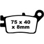 BRAKE PAD FA SER ORGANIC