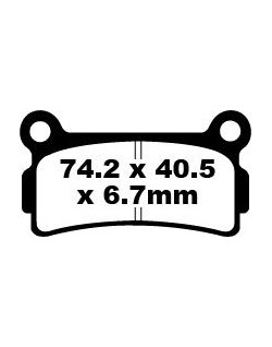 BRAKE PAD FA SER ORGANIC