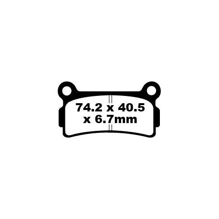 BRAKE PAD FA SER ORGANIC