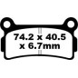 BRAKE PAD FA SER ORGANIC