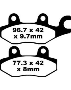 BRAKE PAD CARBON TT DIRT