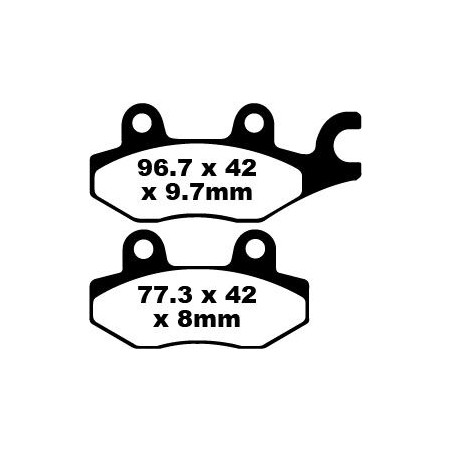 BRAKE PAD CARBON TT DIRT