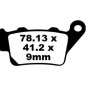 BRAKE PAD FA SER ORGANIC