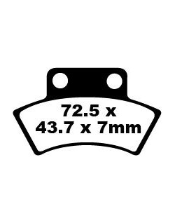 BRAKE PAD CARBON TT DIRT