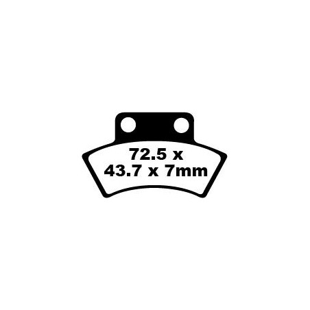BRAKE PAD CARBON TT DIRT