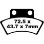 BRAKE PAD CARBON TT DIRT