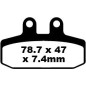 BRAKE PAD FA SER ORGANIC