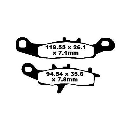 BRAKE PAD CARBON TT DIRT