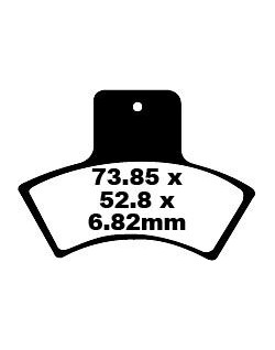BRAKE PAD CARBON TT DIRT