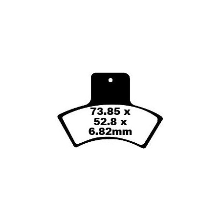 BRAKE PAD CARBON TT DIRT