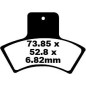 BRAKE PAD CARBON TT DIRT
