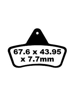 BRAKE PAD CARBON TT DIRT