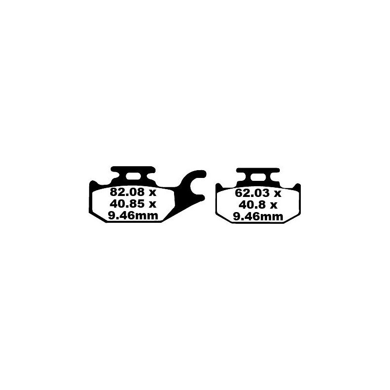 BRAKE PAD CARBON TT DIRT