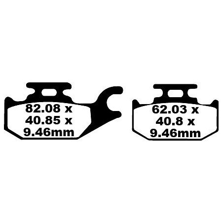 BRAKE PAD CARBON TT DIRT