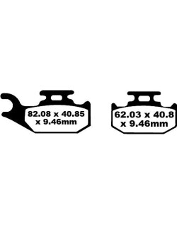 BRAKE PAD CARBON TT DIRT