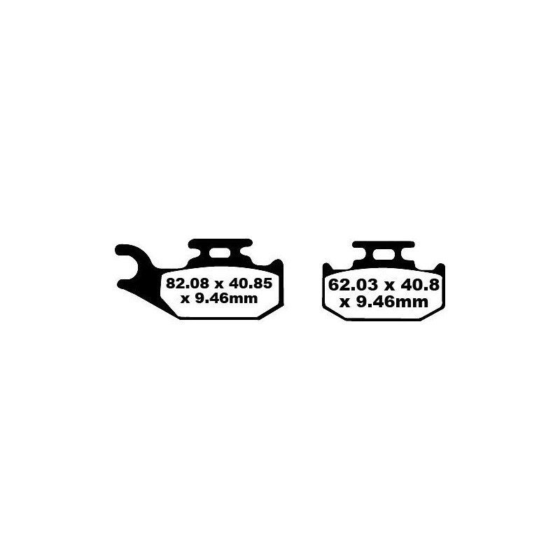 BRAKE PAD CARBON TT DIRT