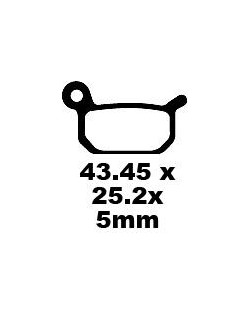 BRAKE PAD CARBON TT DIRT
