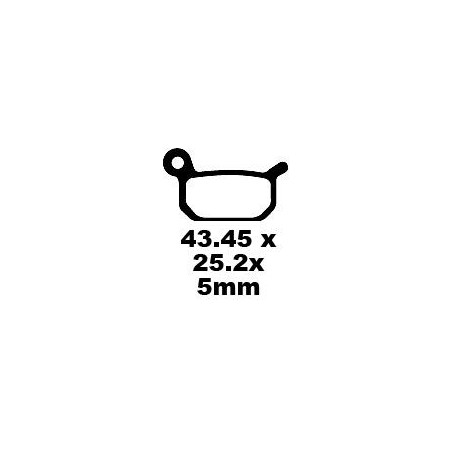 BRAKE PAD CARBON TT DIRT