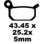 BRAKE PAD CARBON TT DIRT