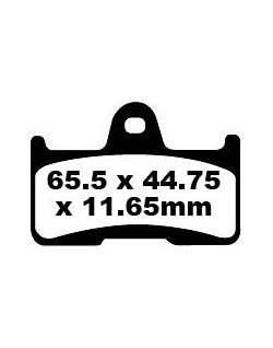 BRAKE PAD CARBON TT DIRT