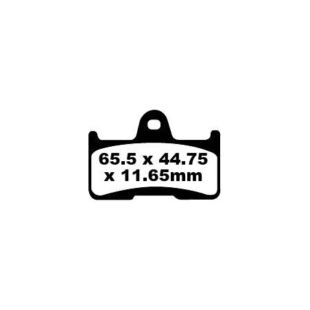 BRAKE PAD CARBON TT DIRT