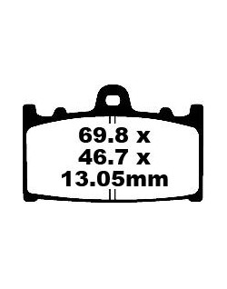 BRAKE PAD CARBON TT DIRT