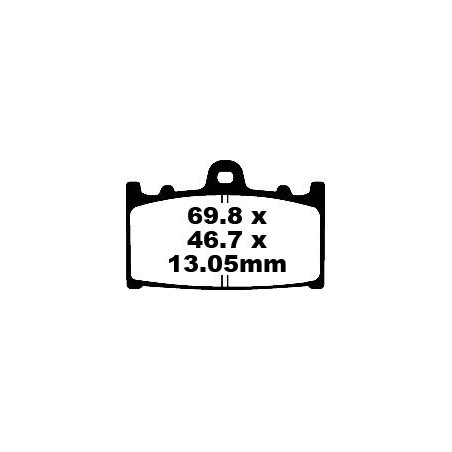 BRAKE PAD CARBON TT DIRT
