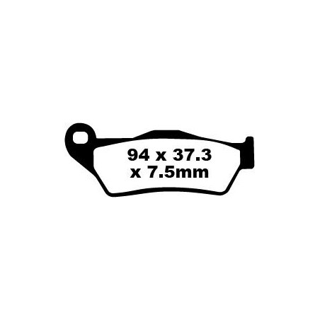 BRAKE PAD CARBON TT DIRT