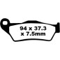 BRAKE PAD CARBON TT DIRT