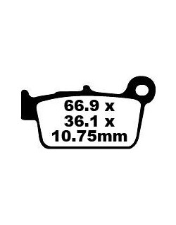 BRAKE PAD CARBON TT DIRT
