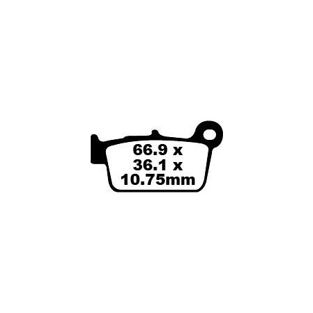 BRAKE PAD CARBON TT DIRT