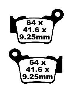 BRAKE PAD CARBON TT DIRT