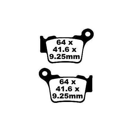 BRAKE PAD CARBON TT DIRT
